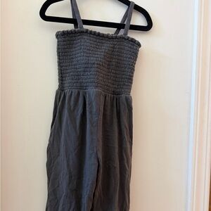 Gray Spaghetti Strap Jumpsuit 3T